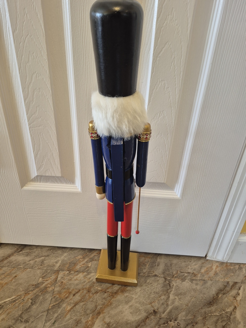 Festive Red, Blue & Gold Nutcracker Holiday Figurine - Picture 4 of 5
